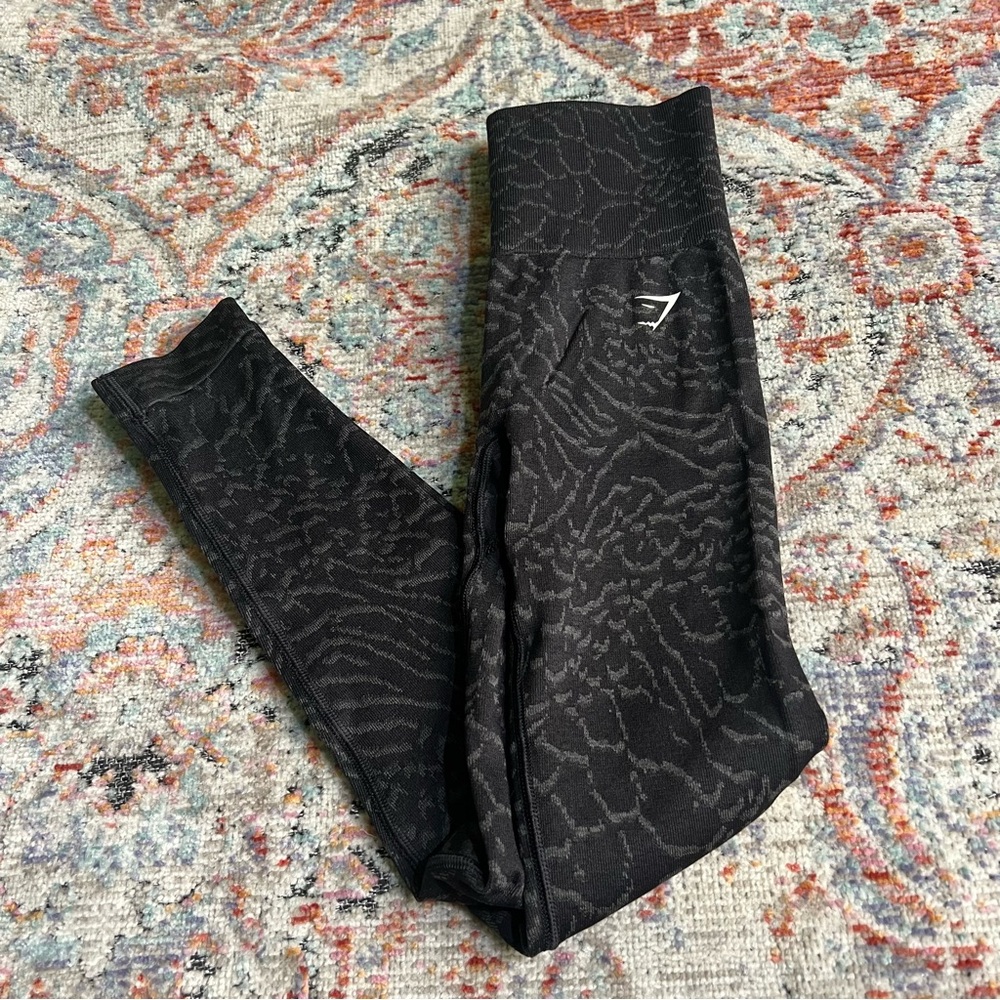 Gymshark Black Patterned Leggings